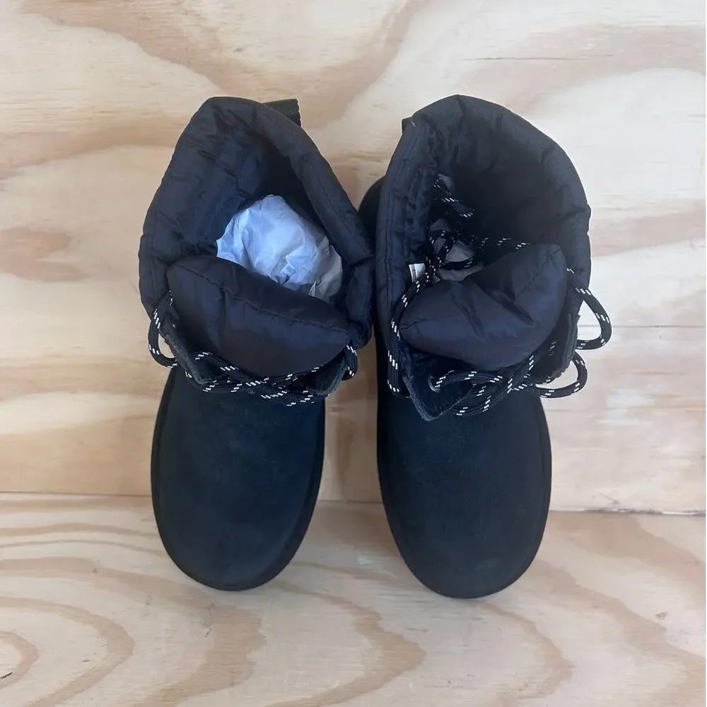 UGG - X Stampd Lace-Up - Boots - Black - Big Girl's - 5 - S/N 1119192